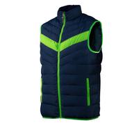 Neo Gilet sans manches pour homme Bleu marine/vert fluo, bleu marine, M