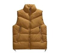 Veste sans Manche Homme Hiver Gilet Multipoches, Vestes sans Capuche Fermeture Éclair Gilets Blouson Automne Et Hiver Chaud Manteau Ultra Légère Mode Et Simple Décontracté pour Tous Les Jours