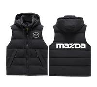 Veste Sans Manche Homme Maz-da, Sans Manche Entièrement Zippée, Loisirs Outdoor Slim Fit Sélection de Modèles, light(Black,3XL)