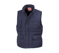 Result Gilet de travail sans manches Re94a XXXXL Bleu marine