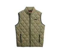Superdry Veste sans manches Diamond Quilt Fuji Lite – Vert M Homme