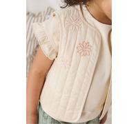 Veste Sans Manches Bébé En Popeline Poésie D'été Vanille 12M(74CM)