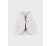 Veste sans manches en sherpa blanc 4A(104CM)