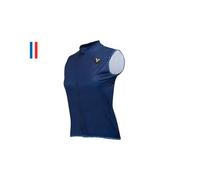 Veste sans manches lebram allos femme bleu coupe ajustee