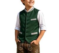 Veste sans manches pour garçon, idéale pour un enterrement de vie de garçon. légère et sans manches. Manteau et veste pour garçon, parfaits pour les jours. (A-Dark Green, 4-5 Years)