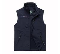 Veste sans manches pour homme Gilet en Jean de voyage plein air poche Casual Gilets Pull Tricoté Débardeurs Soirée Disco Cérémonie Fête