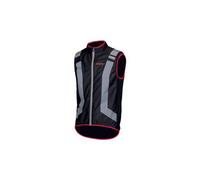 Veste sans manches reflechissante wowow flandrien noir rouge