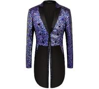 Veste Smoking pailletée Scintillante pour Gala soirée et Mariage Costume Carnaval Homme Queue de Pie élégant pour événements Formels et fête Costume Carnaval Homme Veste Brillante Spectacle soirée
