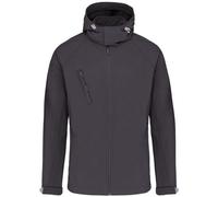 Veste Softshell À Capuche Amovible - Homme - K413 - Gris Titanium