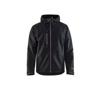 Veste Softshell à capuche Blåkläder 4949 Noir/Gris clair Blaklader - 494925179992