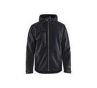 Veste Softshell à capuche Blåkläder 4949 Noir/Gris clair Blaklader - 494925179992 4XL