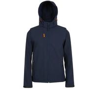 Veste Softshell À Capuche - Manches Amovibles - 01647 - Bleu Marine