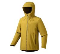 Veste softshell à capuche pour homme - Veste coupe-vent imperméable pour la randonnée et l'escalade - Coupe ajustée - Pour voyage et randonnée - Vestes décontractées - Coupe-vent pour homme, jaune