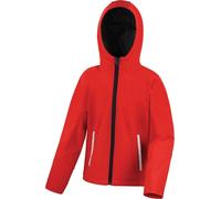 Result - Veste légère à capuche - Enfant Unisexe (5-6 ans) (Rouge/Noir) - UTBC3251 Rouge/Noir G