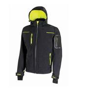 . Veste softshell avec membrane U-Tex qui rend le tissu imperméable, respira