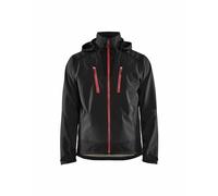 Veste softshell BLAKLADER Déperlante T.L - NOIR/ROUGE - 474925139956-L G