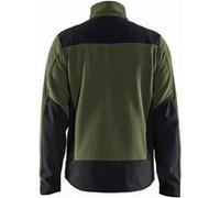 Veste Softshell - BLAKLADER - Tricotée Vert foncé / Noir 594225364199