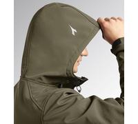 VESTE SOFTSHELL DIADORA VERT 3 POCHES AVEC CAPUCHE SAIL - 159632 70226 M