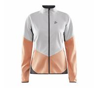 Veste softshell femme Craft Glide Blanc avec orange M