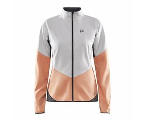 Veste softshell femme Craft Glide Blanc avec orange XS