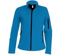 Veste Softshell Femme - Kariban - Coupe cintrée - Imperméable et respirante - Bleu eau