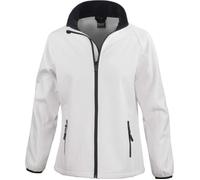 Veste Softshell Femme - Result - Printable - Blanc/noir - Sports d'hiver - Imperméable L