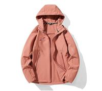 Veste Softshell Fleece Imperméable et Coupe-Vent pour Can-am, Veste Outdoor à Capuche pour Randonnée, Veste Thermiquement Doublée Automne et Hiver, Manteau Pluie avec Capuche,Red2 women-4x_l