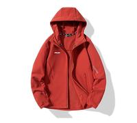 Veste Softshell Fleece Imperméable et Coupe-Vent pour Can-am, Veste Outdoor à Capuche pour Randonnée, Veste Thermiquement Doublée Automne et Hiver, Manteau Pluie avec Capuche,Red1 women-x_l
