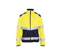 Blaklader 48772516 VESTE EN SOFTSHELL HAUTE VISIBILITÉ, Orange/Bleu marine, taille XXL