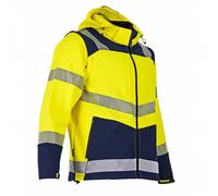 Veste Softshell haute visibilité AUTHENTIC HV - Jaune Fluo/Marine - VISEUR 2227 - LMA 5XL