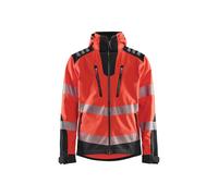 Blaklader 44912513 VESTE EN SOFTSHELL HAUTE VISIBILITÉ, Rouge/Noir, taille XXL