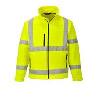 Veste Softshell Haute Visibilité - Portwest - Class 3 - Respirante - 4 Poches - Mixte L