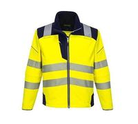 Portwest PW3 T402YNR4XL Veste softshell haute visibilité, taille 4XL, jaune/bleu marine