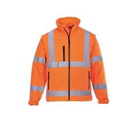 Portwest Blouson HiVis Softshell (3 couches), Couleur: Orange, Taille: XL, S428ORRXL