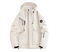 Veste Softshell Homme Manteau Imperméable, Veste Coupe-Vent pour Homme légère et Respirante idéale pour randonnée et activités extérieures Style décontracté et Parfaite pour Automne et Hiver