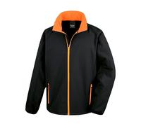 Veste Softshell - Homme - R231m - Noir Et Orange