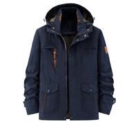 Veste Softshell Homme Veste Homme Mi Saison Imperméable, Veste décontractée Homme Slim Capuche zippée légère randonnée Quotidien Confortable Maison détente extérieur Automne Hiver