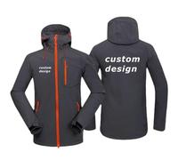 Veste Softshell Imperméable À Capuche en Polaire Chaude Personnalisée pour Homme, avec Logo DIY et Design Personnalisé, pour l'escalade en Extérieur
