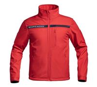Veste softshell imperméable SÉCU-ONE A10 Equipment - Sécurité incendie, rouge, membrane X-PERF XS
