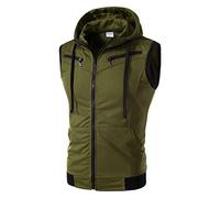 Veste softshell légère à capuche pour homme - Veste de loisirs - Confortable et douce - Coupe droite - Veste de randonnée - Veste de pluie pour la fête des pères, AG, XXL