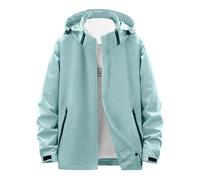Veste softshell pour femme, veste de pluie imperméable, décontractée, polyvalente, avec poches, veste coupe-vent unie tendance, confortable, chaude, pour l'extérieur, le voyage, vert menthe, XL