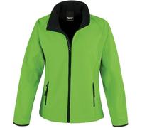 Veste Softshell Result pour Femme - Imperméable - Vert fluo/noir M
