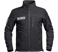 Veste softshell Sécu-One flap sécurité privée noir conforme au décret A10 Equipment