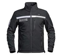 VESTE SOFTSHELL SÉCU-ONE HV-TAPE SÉCURITÉ PRIVÉE NOIR