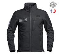 Veste softshell Sécurité Privé A10 Equipment Sécu-One Flap Noir XS