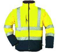 Veste Softshell STATION bleu marine/jaune - COVERGUARD - MO70630 XXL