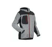 Veste softshell tricot BORA gris clair/noir TXL - - 5BORMXL