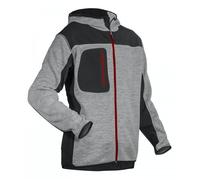 Veste softshell tricot BORA gris clair/noir TM - - 5BORMM