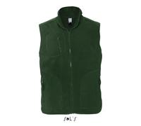 Sol's Gilet polaire sans manches Norway - Mixte - Col montant doublé, anti-bouloche - Vert sapin M