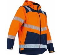 Veste haute-visibilité Cible - Softshell 3 couches - Orange/Marine - T6 XXL - - 2266 T6